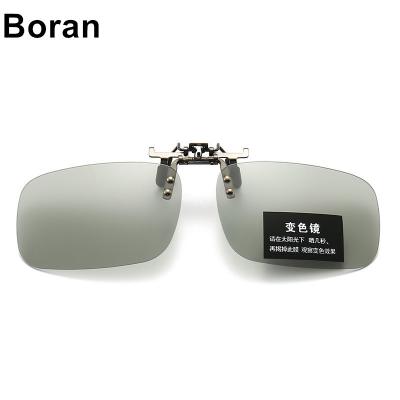 China Boran Photochromic Clip On Anti-Uva Motor Photochromic Polarized Night-vision UV400 Sunglasses Lens Near-Preview for sale