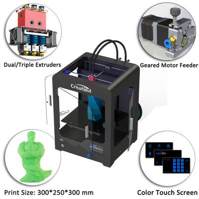 China Impressora plástica de Creatbot DX 3d, impressora do grande formato 3d 0,05 milímetros de definição máxima à venda