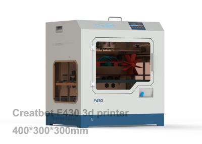 China Creatbot F430 se dobla impresora de la OJEADA 3d de la temperatura de la impresión de la impresora del extrusor 3d alta en venta