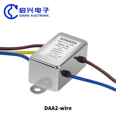 China DAA2 220V 1A-10A Single Phase Line AC EMI Noise Filter for sale