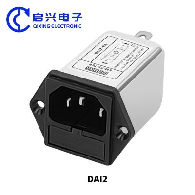 China DAI2 10A Single phase EMI AC Filter with IEC connector for sale