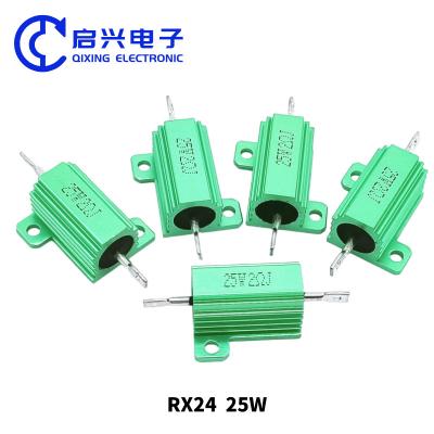 China High Power Wirewound Resistor 50w Green Metal Aluminum Case Resistor for sale