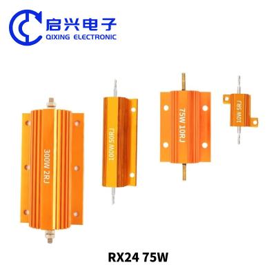 China Hoogvermogen Wirewound Resistor 250W Met Gold Aluminium Shell Te koop