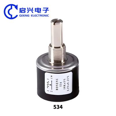 China 534 Multiturn Potentiometer Wirewound Potentiometer 10-Turn Potentiometer 2W Potentiometer for sale