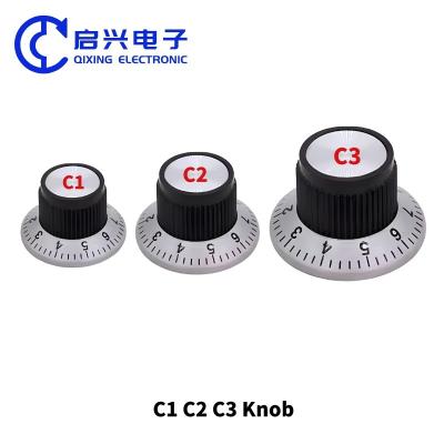 China 6 mm potentiometerknop C1/C2/C3 Bakeliet gitaarknoppen Te koop