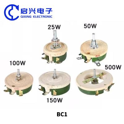 China BC1 Disc Adjustment Variable Resistor with High Temperature Enamel Coatings for sale