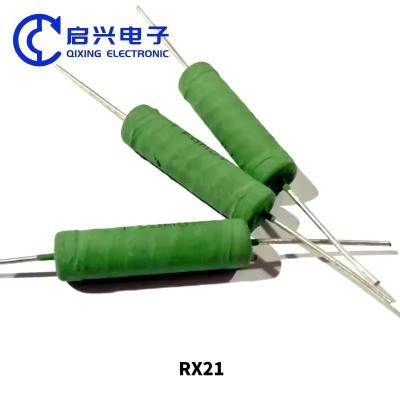 China RX21 Green Paint High Precision Fixed Power cement Wirewound Resistor 0.5W 1W 2W 3W 4W 5W 6W 8W 10W 12W à venda