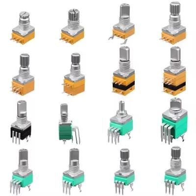 중국 rv097ns rk097n Soundwell rotary potentiometer b103 volume controller 10k potentiometer 097 series potentiometer b503 5v 판매용