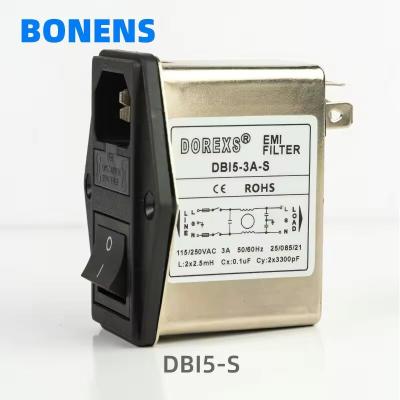 China DBI5-S EMI Filter With Dual Fuse And Switch For Bulk Purchases And Low Minimum Order for sale