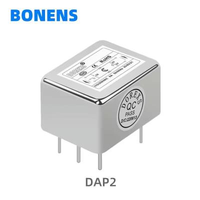 中国 DAP2 1A 3A 6A 10A PCB montage単相EMI EMC電源フィルターEMIフィルターPCBマウント増幅器のためのノイズフィルター 販売のため