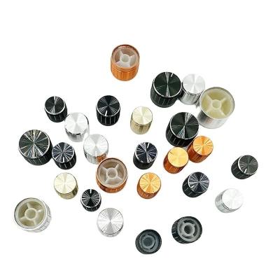 China High-quality aluminum audio control knobs are available in many sizes for potentiometers for sale