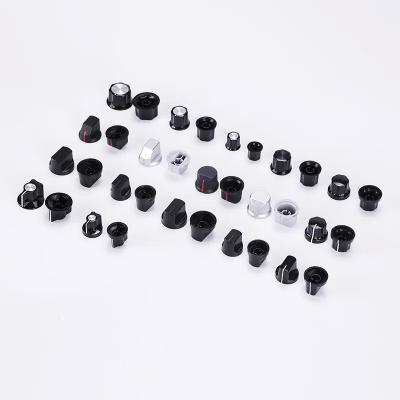 China Sale aluminum volume control audio knob 6mm d shaft knob custom mixer fader knobs metal for sale