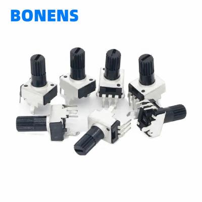 China Bonens Rv09 Vertical 12.5mm Shaft 1k 2k 5k 10k 20k 50k 100k 0932 Adjustable Resistor 9 Type 3pin Seal Potentiometer for sale