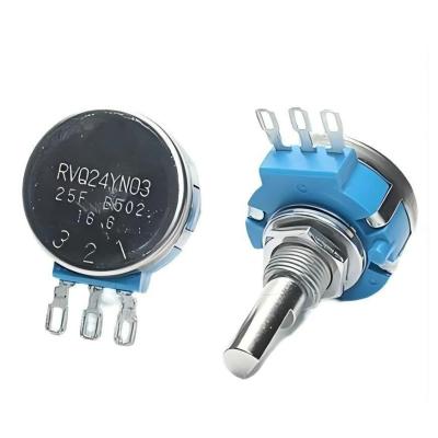 China Film Potentiometer Half Shaft RVQ24YN03 B502 5K 10K 25F For Motorcycle Racing Car Arcade Game Machine Brake Accelerator for sale