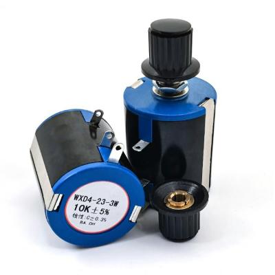 China Industrial Grade BONENS 3W Wxd4-23 Multi Turns B100K Wirewound Potentiometer for sale