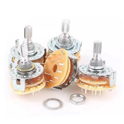 China 2pcs RS25 Rotary Selector Switch 1 Pole 11 Position 500V AC 1 MIN for sale