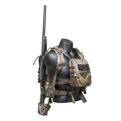 China Custom Outdoor Expansive Laser Cut Molle System Camouflage Hunting Binocular Harness Pack for sale