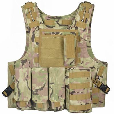 中国 Army Police GAF Oxford Chaleco Quick Release Plate Carrier Military Tactical Adjustable Outdoor Molle Shooting Tactical Vest 販売のため