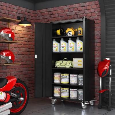 China Modern Cheap Price Black Color US General Workshop Garage Metal Tool Storage Cabinet With Wheels for sale