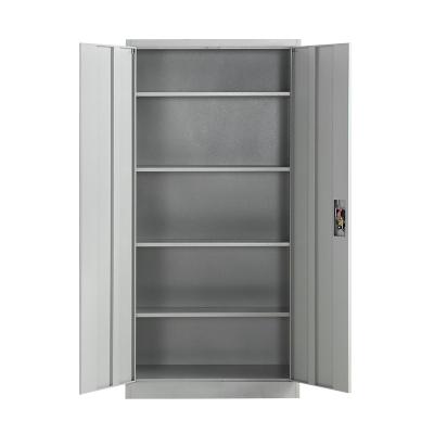 China Shopping Office Furniture Metal 2 Door Knocked-Down Steel Closet Storage File Cabinet for sale