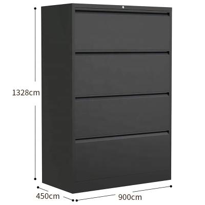 China (Size) Adjustable Amazon customized metal filing cabinet A4 4 tier filing cabinet drawer metal storage cabinet2/3/4 drawer cabinet for sale