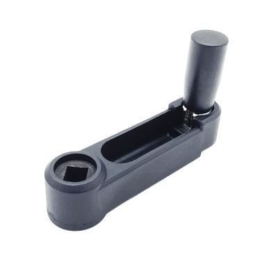 China YHD HAC72 Modern Furniture Hardware Foldable Handle For Kitchen Cabinets Industrial Door Handle Handle Black Hardware OEM Customized for sale