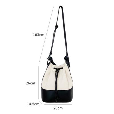 China Trend Portable Carry On Bucket Bag Fashion Portable Barrel Bags For Women Shoulder Sling Bag Travel for sale