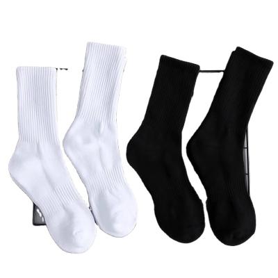 China New Spring Summer Autumn 4 Length Choice Mens Breathable Stretch Cotton Spandex Breathable Hot Selling Black White Ribbed Sports Sweat Absorbent Socks for sale