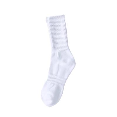 China Breathable Cotton Men White Black Socks Sport Sporty Crew Logo Cycling Terry Business Socks Custom Made for sale