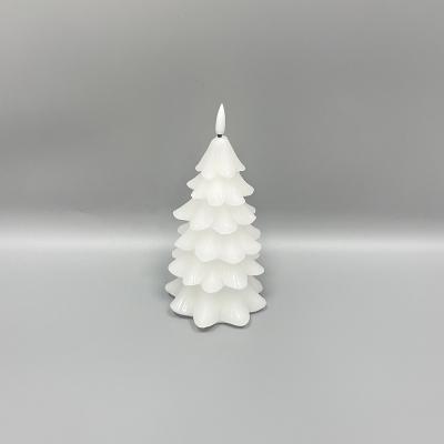 China Flameless Weddings 3D Candles Christmas Tree Candles Home Decoration Christmas Decoration Candles for sale