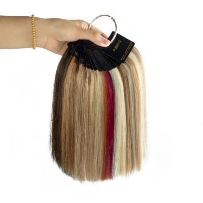 China Silky straight raw color ring wave hair custom mix, highlight, ombre, baylayage color ring with different color for sale