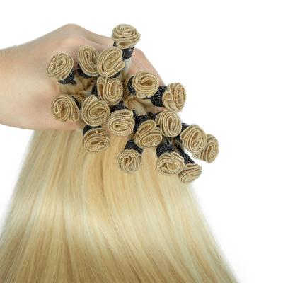 China Curly New Arrival 12A 100% Curly Human Hand Tied Raw Indian Hair Extension Weft Hand Tied Weft for sale