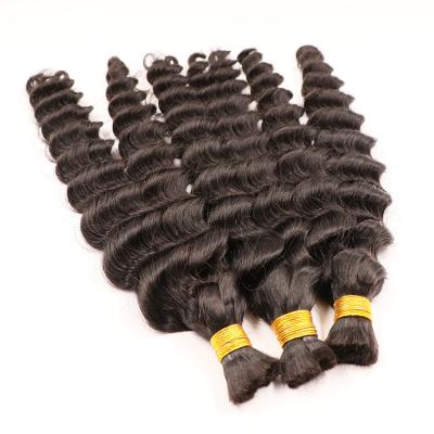 China Unprocessed Raw Virgin Human Hair Bulk Vendors Straight Human Braiding Hair One Volume No Weft for sale