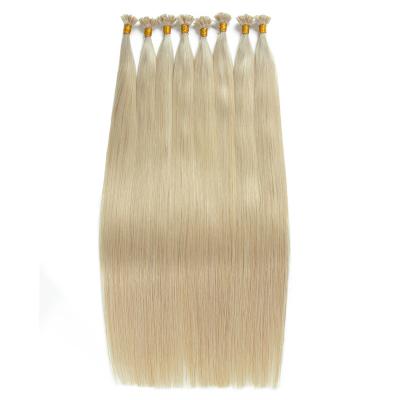 China Silky Straight Wave Hair Extensions 100% K Tip Hair Extensions 100% Raw Virgin Color Keratin Tip Hair Extensions Custom Hair for sale