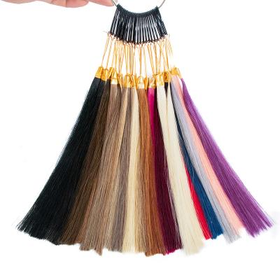 China Logo Customized Popular 100human Hair 10 Inch 26 Color Ring Silky Straight Wave Extensions For Extensions for sale