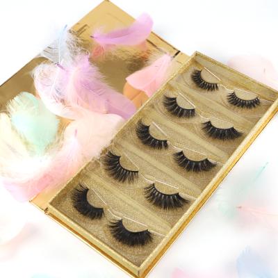 China Long Ex-factory Sale Private Label Natural 3d Mink Eyelashes Fake 5d Mink Eyelashes for sale