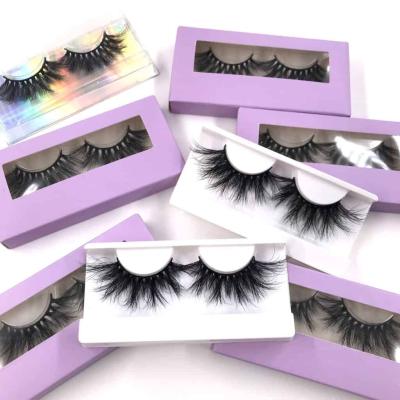 China Long Natural Factory Wholesale 25mm Fiber 3D False Lashes Vendor Top Selling Thick Long Lashes Online Real Mink Eyelashe Eyelashes for sale