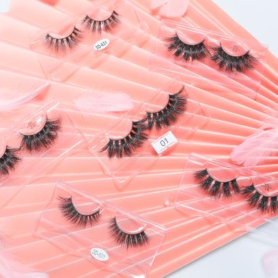 China 2021 3d mink eyelash packaging lashes good quality natural real hair eyelashes custom hair eyelash wholesale supplier for sale