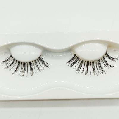 China Long natural wholesale to order your own 3d labels mink with 100% human lashes eyelash wholesale and retail supplier for sale