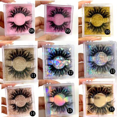 China Long 25 mm Natural Wholesale 3D 100% Mink Hair & Eyelash Supplier Free Customized Samples Accepted for sale