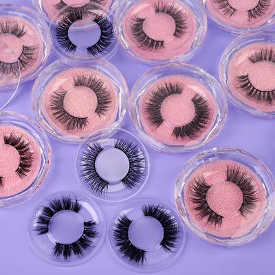 China 100% Custom Cross Mink Eyelashes Lashes Packaging 8D Mink Eyelashes Wholesale And Retail for sale