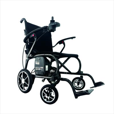 China 13KG Lightweight Folding Carbon Fiber Electric Wheelchair with Magnesium Alloy Wheels for sale