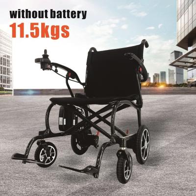 China Full Automatic Folding Electric Wheelchair with Carbon Fiber Frame 910mm*610mm*875mm for sale