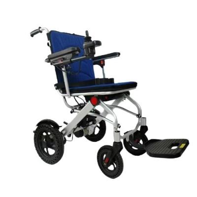 China Foldable Electric Wheelchair with 220LBS Load Capacity and W420*D400mm Seat Size Direct for sale