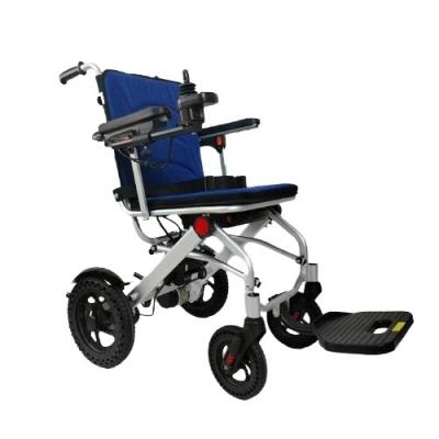 China Foldable Aluminum Alloy Electric Wheelchair with Rear Wheel 300mm and Front Wheel 200mm for sale