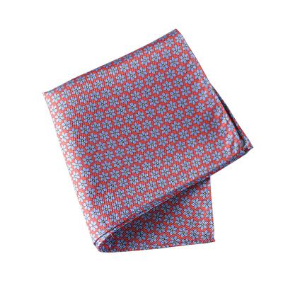 China Fashion Pocket Square Silk Soft Handkerchiefs Hand Print Mens Suit Handkerchief for sale