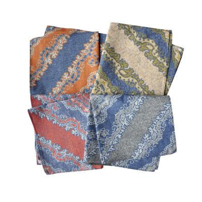 China Jacquard Knitted Pocket Scarf Wedding Handkerchief Printed Handkerchiefs Cotton Canvas Printed Handkerchiefs For Men for sale