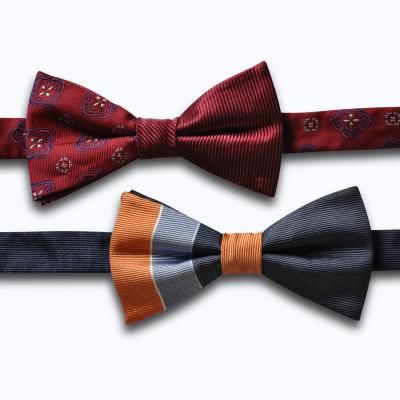 China Cheap Fashion For Sale Fashion Decorate Two Colors Womens Mens 100% Silk Bow Ties for sale