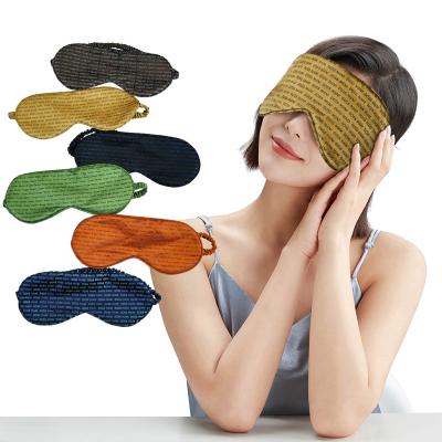 China Wholesale Best Logo Luxury Travel Mulberry Custom Silk Sleep 100% Polyester Eye Mask for sale