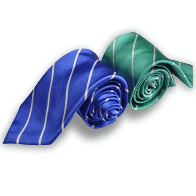 China Fashion High Quality All-match Decorate Mens Womens Blue Green Twill 100% Silk Tie for sale